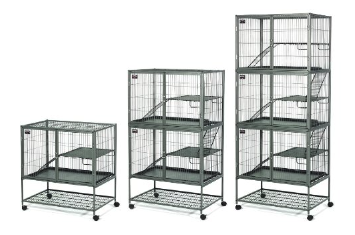 Small animal cages on wheels