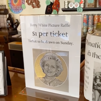Betty White donation contest flyer